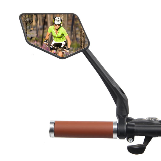 DRCKHROS Bike Mirror Handlebar Mount E-bikes Bicycle Mirrors, Anti-Shake 360° Rotatable High-Definition Shockproof Explosion-Proof Wide-angle Rear View Convex Mirror for bike bicycle ebike