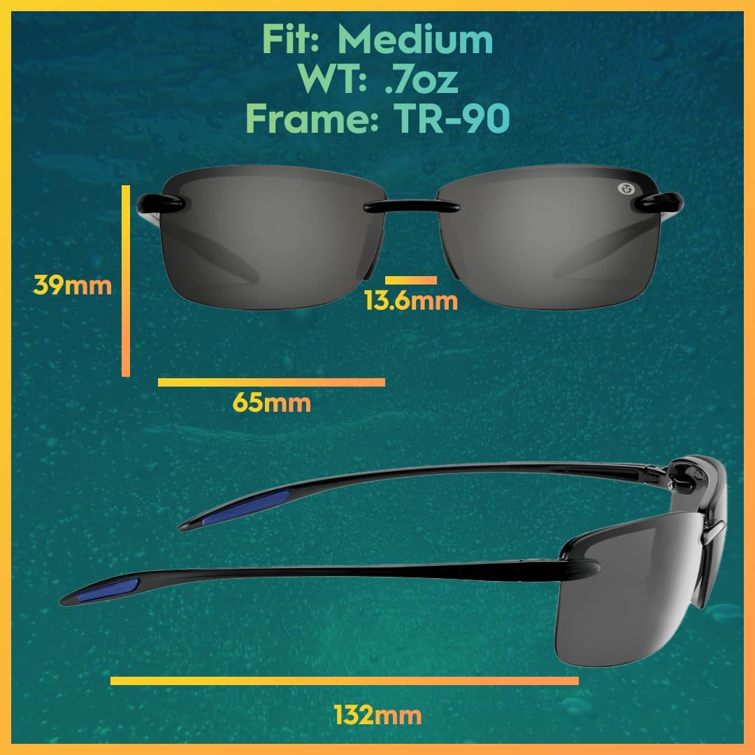 Polarized Fishing Sunglasses with AcuTint UV Blocker - Flying Fisherman Cali