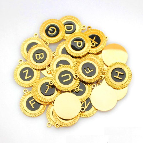 Letter Charms for Stanley Cups – 18K Gold 316L Stainless Steel Name ID Chains for Tumblers with Handle, Perfect for Water Cups and Decorations