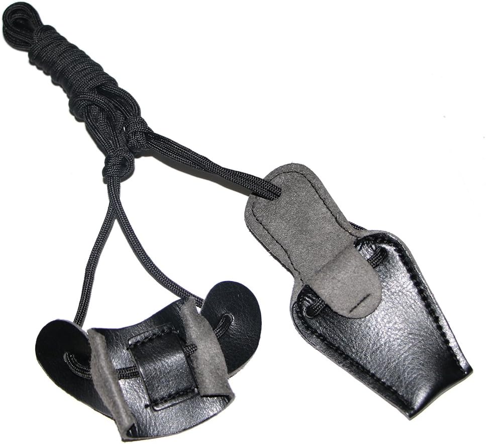 TOPARCHERY Traditional Leather Bow Stringer Recurve Long Bow Rope Hunting Shooting Bowstring Tool