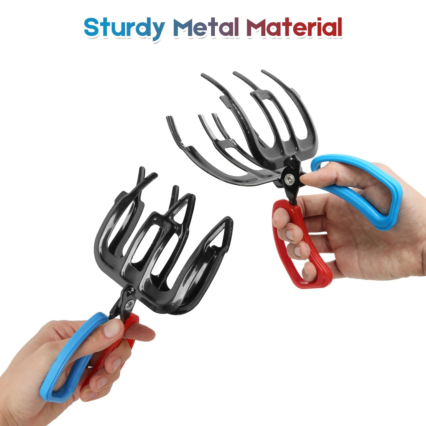 Fish Claw Gripper, Fishing Pliers Gripper, 3 Claw Fish Gripper, Metal Fish Control Clamp Tong Tackle Tool, Multi-Functional Lightweight Non-Slip Fish Claw Gripper for Catch Fish Fishing Accessories