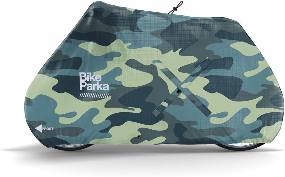 Urban Bike Cover - Waterproof & Durable with Lock-Through Panels, RipStop fabric, Adjustable for Any Bike, Attachable Stuff Sac - Ideal for Bikes in Daily Use (Ciel Blue)