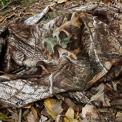Tree Camo Bionic Mesh Fabric for Hunting and Concealment - 5x6.5ft