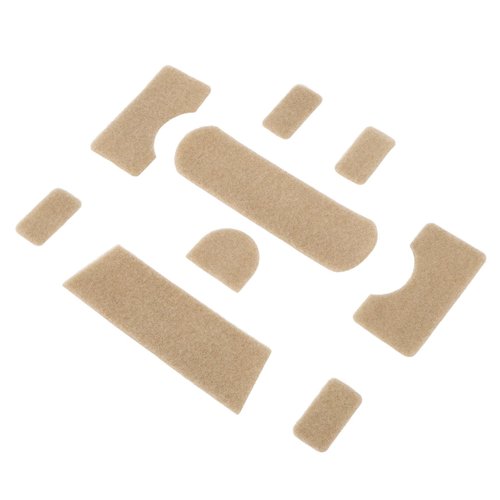 Helmet Hook Loop Sticker,9pcs Clay Color Hook Loop Sticker Strong Adhesive DIY Training Helmet Thickened Back Adhesive Hook and Loop