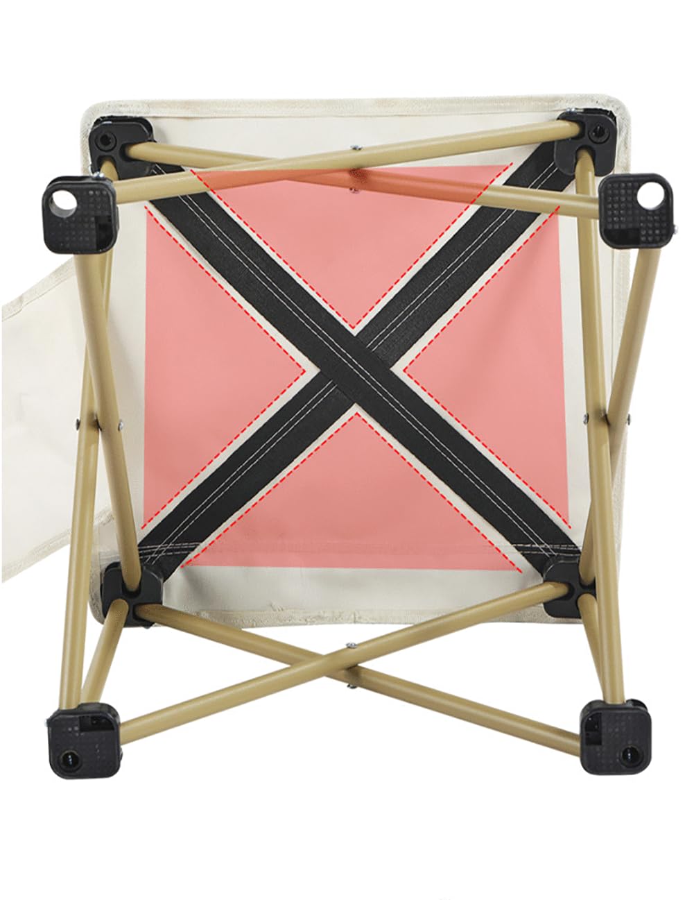 Folding Camping Chair for Adult Lightweight Portable Outside Beach Chair Black 2 Pack