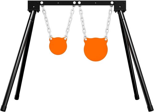 Highwild AR500 Steel Targets System 3/8 Inch Thick Steel Shooting Targets with Stand, All Parts Replaceable Separately for Outdoor Range and Shooting Practice (2)