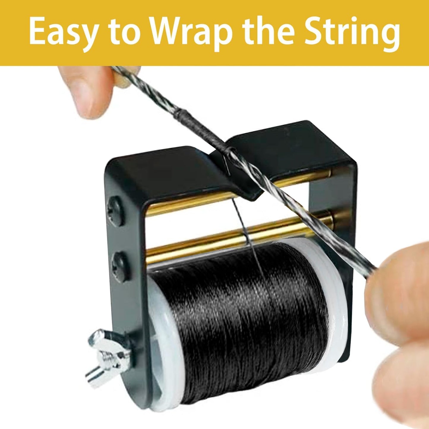 KESHES Archery Bowstring Serving Thread Jig - 120 Yards/110 M - Durable Bow String Serving Material for Recurve & Hunting Bows - CIdeal for Nock Points & Arrow Rest Setup