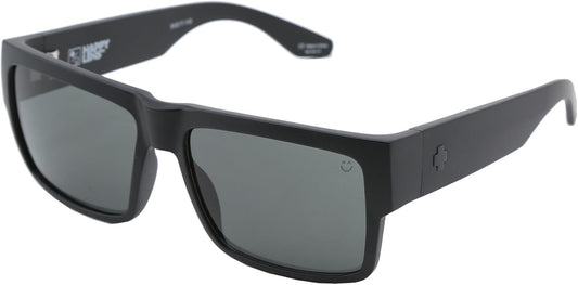 Spy Optic Cyrus Sunglasses Matte Black with Grey Green Lens + Spy Sticker