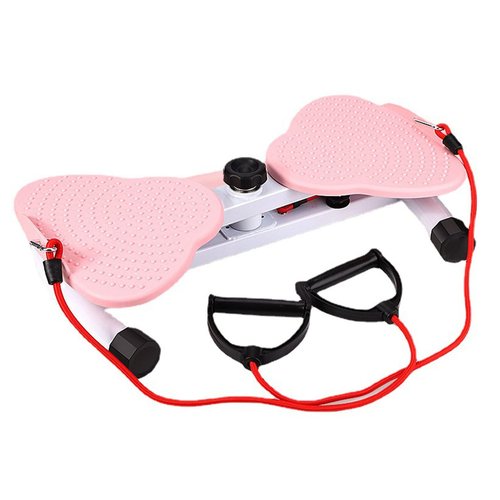 Waist Twisting Fitness Tool Standing Abdomen Exercise Board for Waist Twisting Fitness Board for Foot Massage Weight Loss Pink