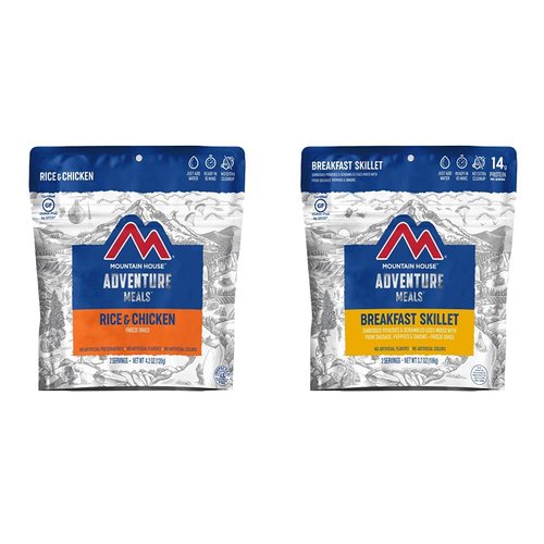 Mountain House Rice & Chicken | Freeze Dried Backpacking & Camping Food |2-Servings | Gluten-Free & Breakfast Skillet | Freeze Dried Backpacking & Camping Food | 2 Servings | Gluten-Free