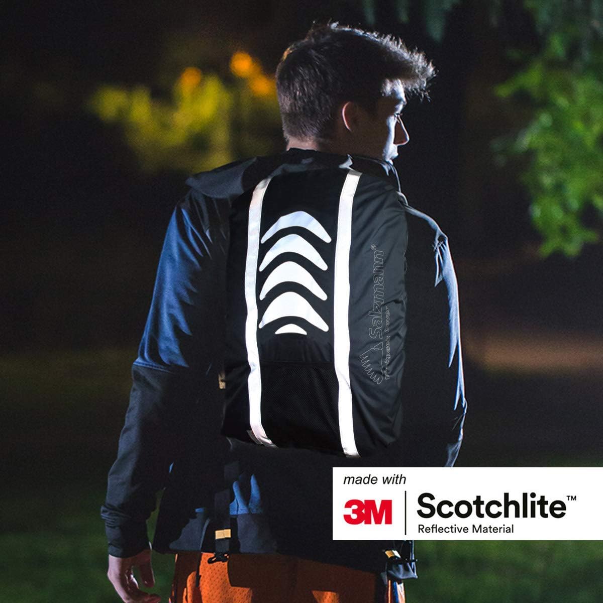 Salzmann 3M Reflective Backpack Cover | High Visibility, Waterproof & Weatherproof | Ideal for Cycling, Running & Hiking