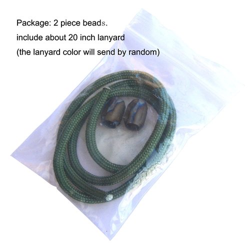 Titanium TC4 Pendant Charm Bracelet Necklace Parachute Cord EDC Pendant Bead DIY Accessories SHA (Flame Texture), Small