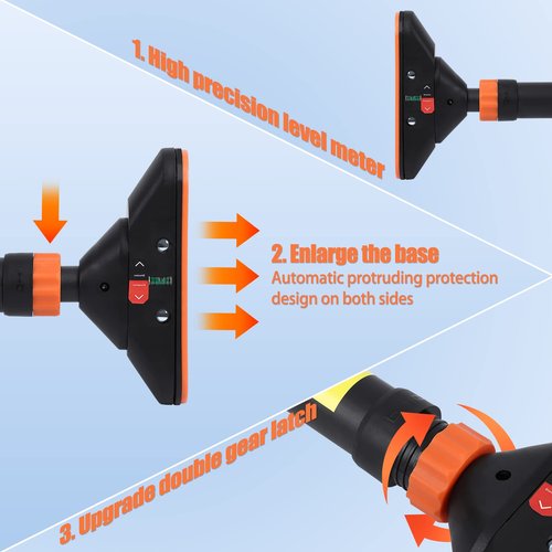 Hipicute Pull Up Bar for Doorway, Strength Training Pull-up Bars,No Screws Required, Max Load 440 LBS Chin Up Bar With Level Meter and Adjustable Width for Home Gym Upper Body Workout,Orange and Black
