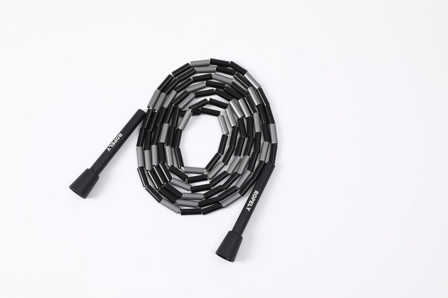 Ropely Skipping Rope 6-in-1 Set Beginner Friendly Kit with Tangle Free Segmented Beaded Rope, PVC Rope, Massage Ball, Resistance Band, and Handle Tape Ideal for Cardio Fitness, Adjustable Length