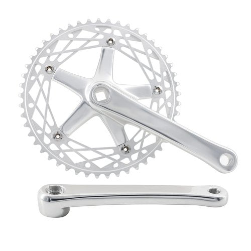 WEERAS Fixed Gear Bicycle Crankset Single Speed 49T 144BCD 170mm Upgraded Material, Fully CNC Grinding