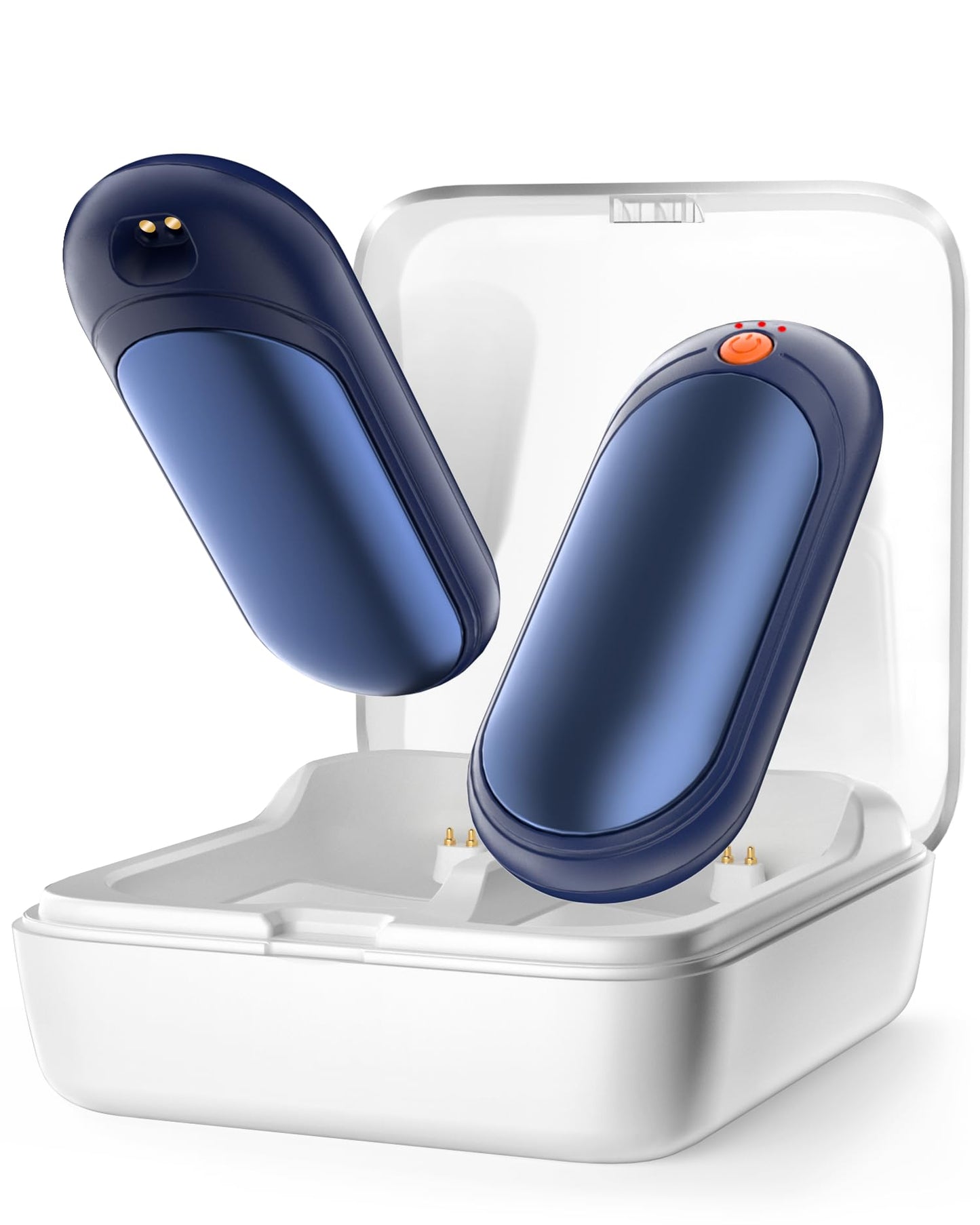 Hand Warmers Rechargeable with 10000 mAh Charging Box，2 Pack Portable Electric Handwarmers, Reusable Pocket Heater Great for, Hunting, Golf, Camping, Raynauds, Christmas Outdoor,Women Men Gifts