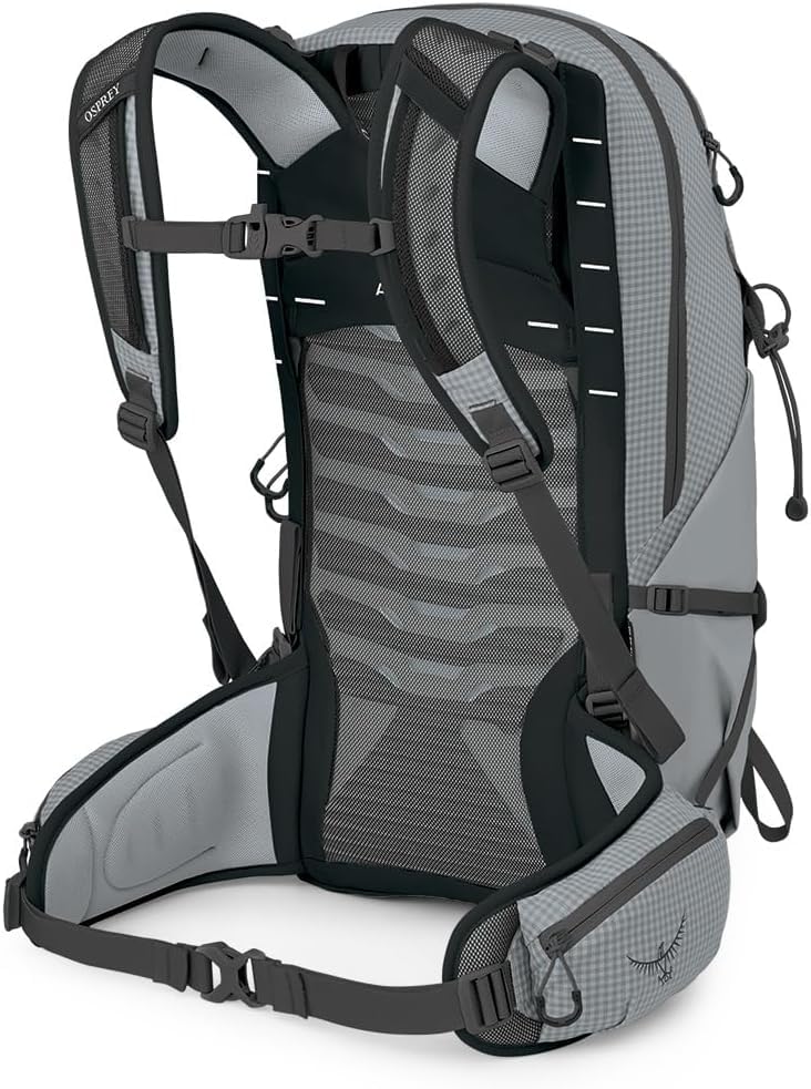 Osprey Talon Pro 20L Men's Hiking Backpack with Hipbelt, Silver Lining