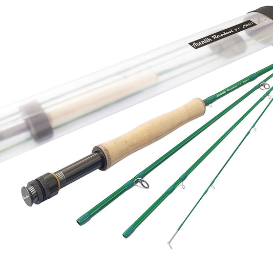 Aventik Riverbend Series Fly Rod IM8 Graphite Blank 0/1/2/3/4/5/6/7/8 wt Rods, 6/7/8/9/10ft Lightweight Fly Fishing Rod Medium Fast Action (7'3'' LW2/3)