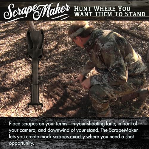 Deer Mock Scrape Tool for Hunting & Game Attractant Setup