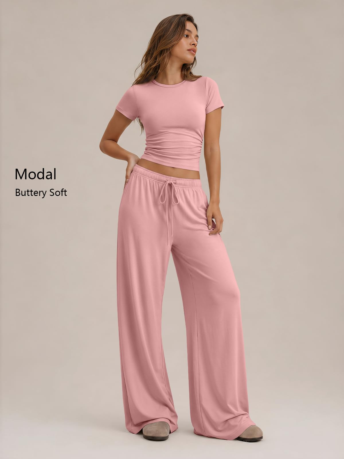 Trendy Queen Womens 2 Two Piece Set 2026 Summer Workout Vacation Gym Clothes Spring Fashion Lounge Matching Airport Travel Outfit Resort Wear Fitness Athleisure Clothing