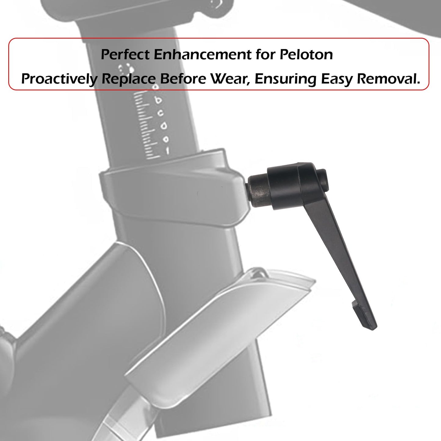 Exercise Bike Seat an Handle Height bar Adjustment Lever for Peloton Bike Replacement Parts, Adjustable Alloy L-Handle Accessories -2 Pack