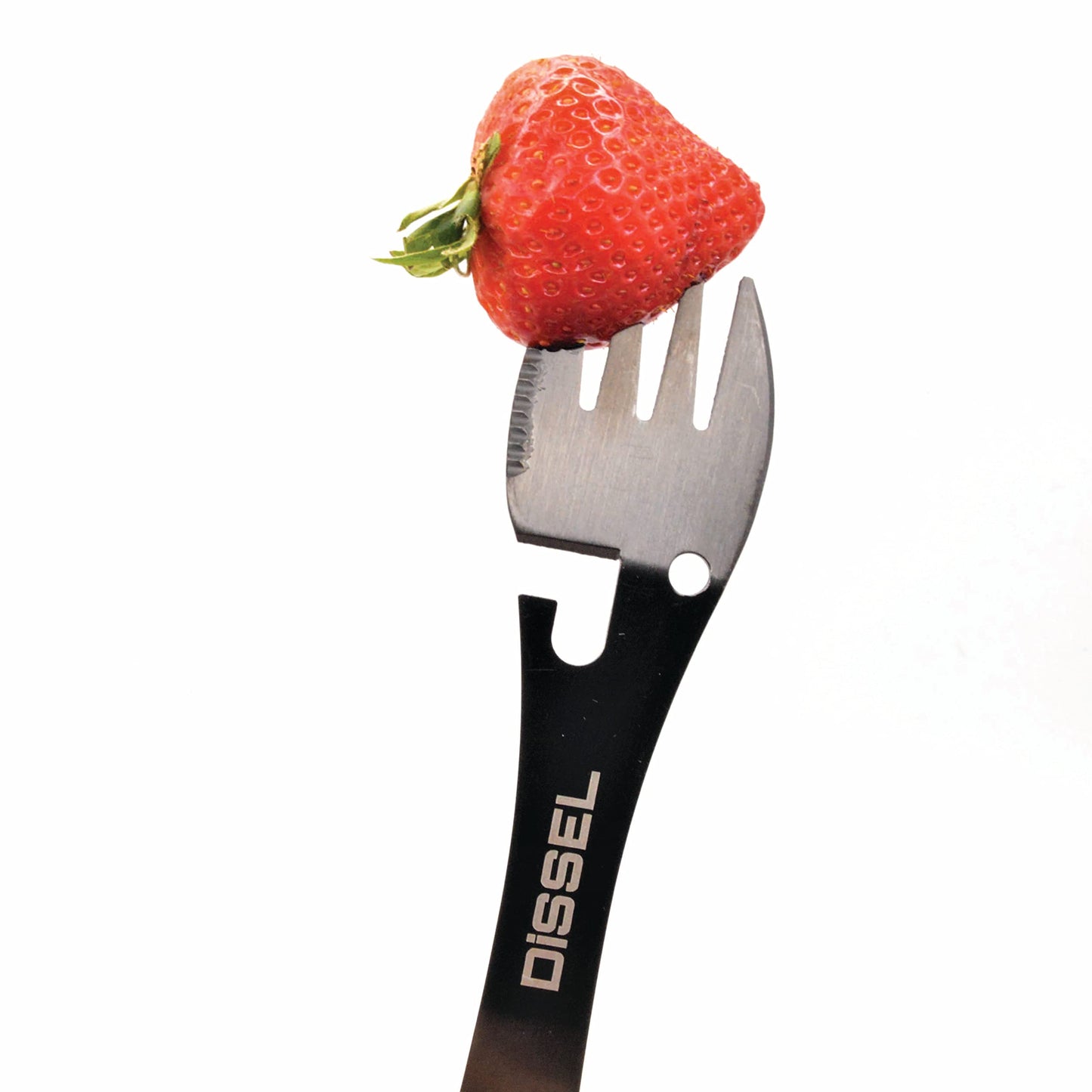 Camping Spork Utensil Set - DiSSEL Stainless Steel Adaptive Utensils, Long Handle Backpacking Spoon & Metal Spork, Lightweight & Durable Camping Utensils for Outdoor Adventures