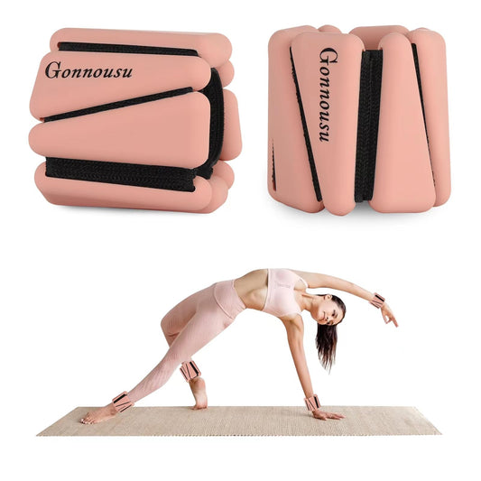 Adjustable Wearable Wrist Weights for Women and Man - Ankle Weights, Set of 2 (1lb Each) for Enhanced Training | Perfect for Yoga, Dance, Barre, Pilates, Cardio, Aerobics, and Walking