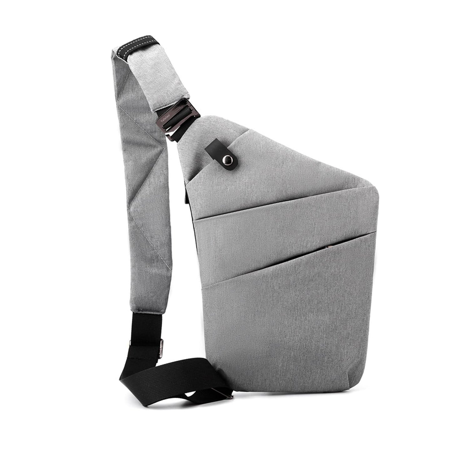 FANDARE Anti-Theft Sling Bags Chest Shoulder Backpack Crossbody Bags Cover Pack Rucksack Crossbody Bag for Men Women Travel Hiking Bicycle Sport Gym Daypacks Waterproof Nylon Gray B