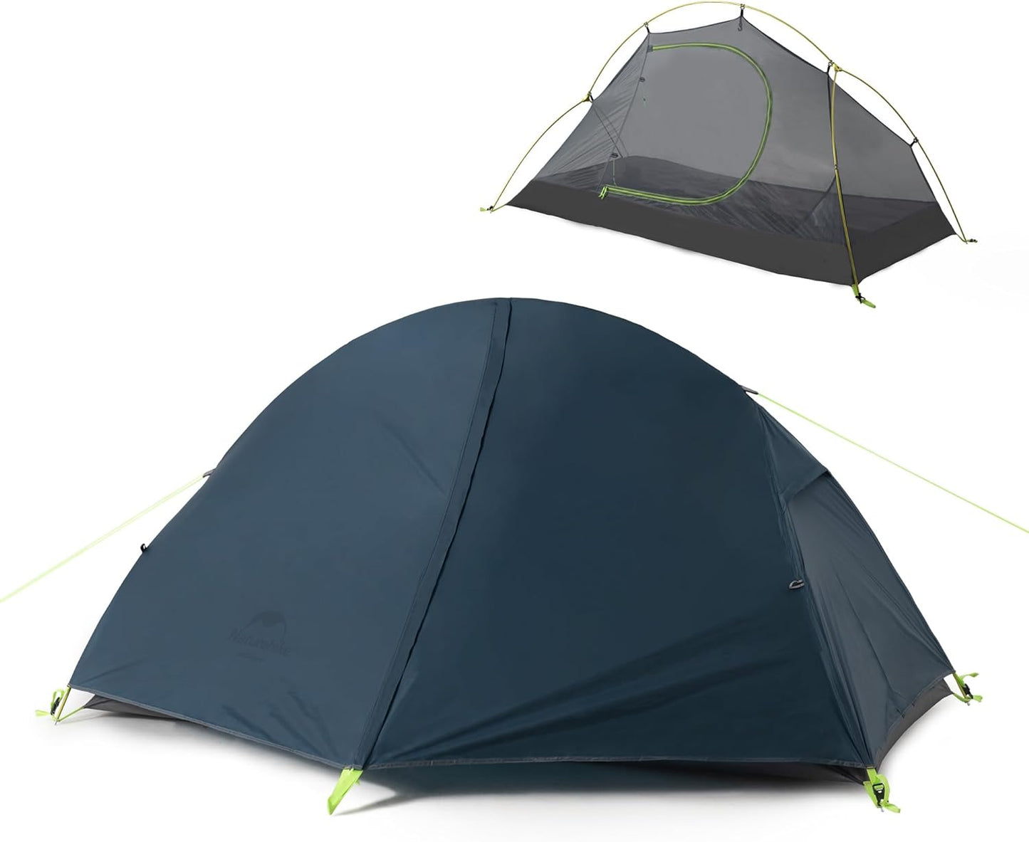 Naturehike Bikepacking 1 Person Tent, Waterproof Easy Set up Free Standing Single Person Tent, Lightweight Backpacking Tent for 1 Person, One Person Tent with Footprint Included