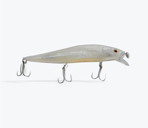 Luck E Strike STX Jerkbait, 4.5 Inch Hydrodynamic Fishing Lure, Made in The USA, French Pearl