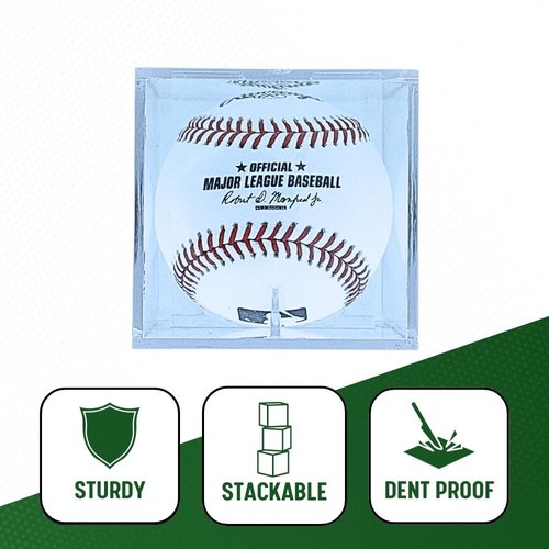 Collectible Supplies Baseball Display Case | Acrylic Baseball Cube | Clear Viewing Display Case to Protect Your Collection | Protection & Elegant Design Cube Storage (1 Cube)