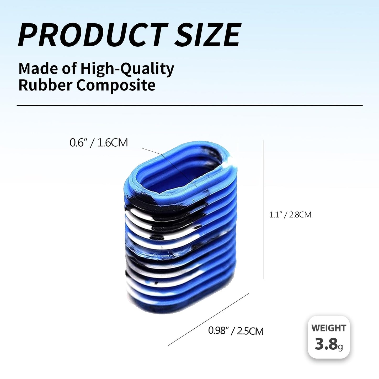 9Pack Rubber Fishing Reel Handle Grip Sleeve Non-Slip Baitcaster Knob Covers for Casting or Spinning Reel Customizable Handle Cover Tape Baitcasting Baitcaster Handle Grip