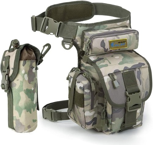 Hebetag Oxford Hiking Waist Pack Motorcycle Drop Leg Bag for Men Women Bike Riding Cycling Tactical Thigh Fanny Pouch Outdoor Travel Fishing Camping Casual Daypack