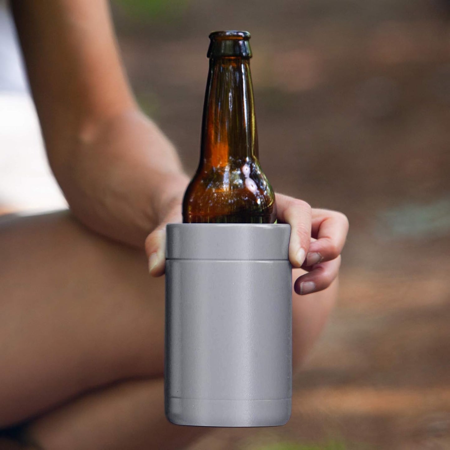 Tahoe Trails 12 oz Stainless Steel Double Wall Vacuum Insulated Can Cooler (Blue)