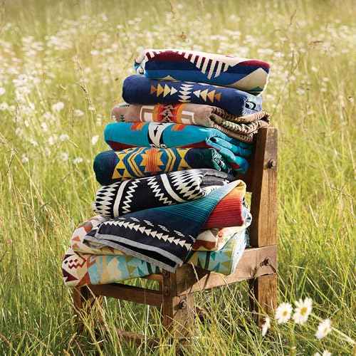 Pendleton Oversized Jacquard Spa Towels, 40 x 70 inches Bath Towels, 100% Cotton, Soft and Quick Dry for The Beach, Hot Tub, Pool - Diamond Peak