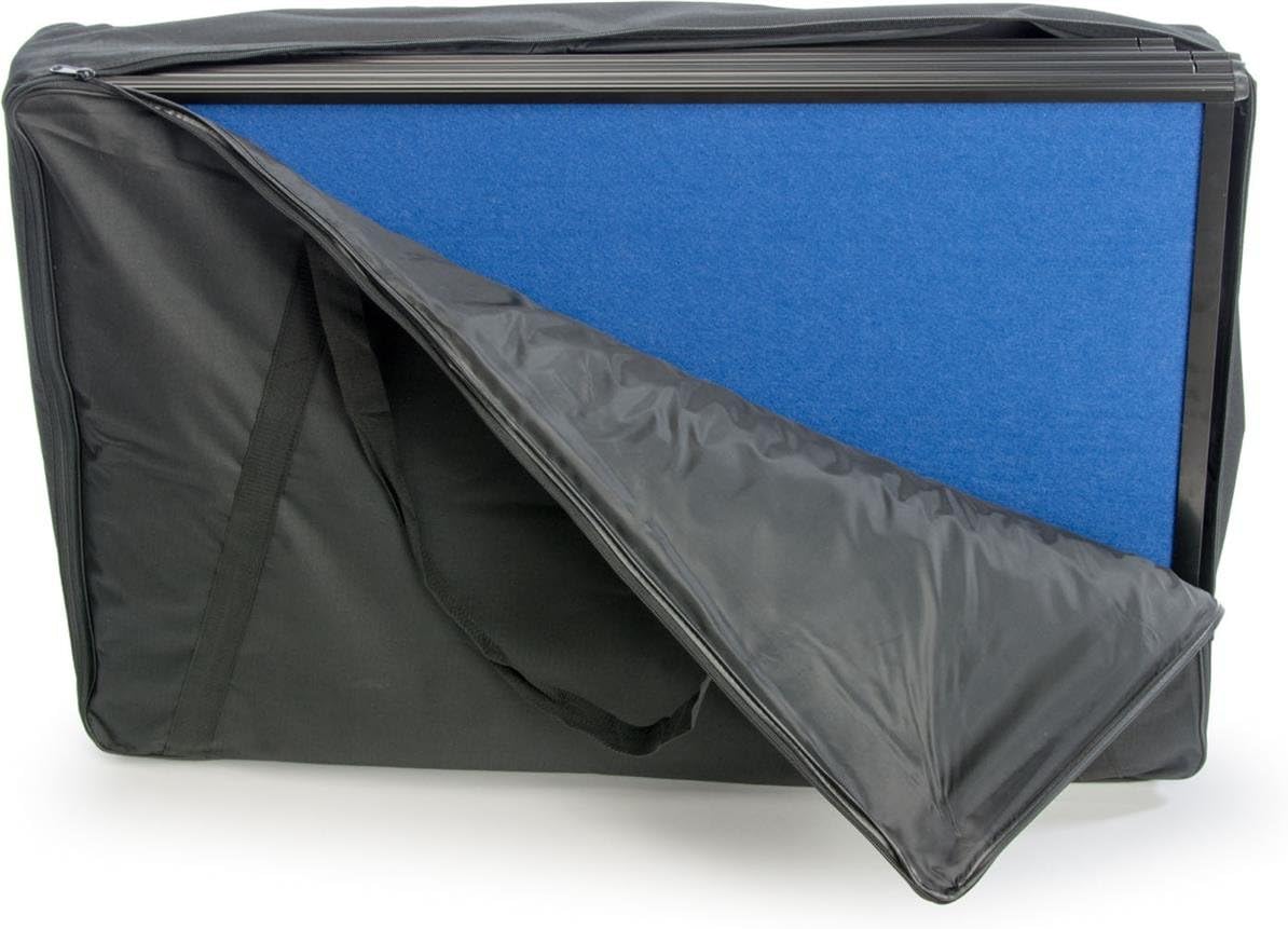 Trade Show Presentation Board, 4 Panels, 96.5"W x 36.5"H, Double Sided, Comes with or Without Lights