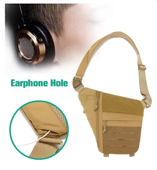 Concealed Carry Bag for Men, Chest Holster Sling Bag of Pistols Anti-Thief Crossbody Daypack Personal Pocket Sling Pack