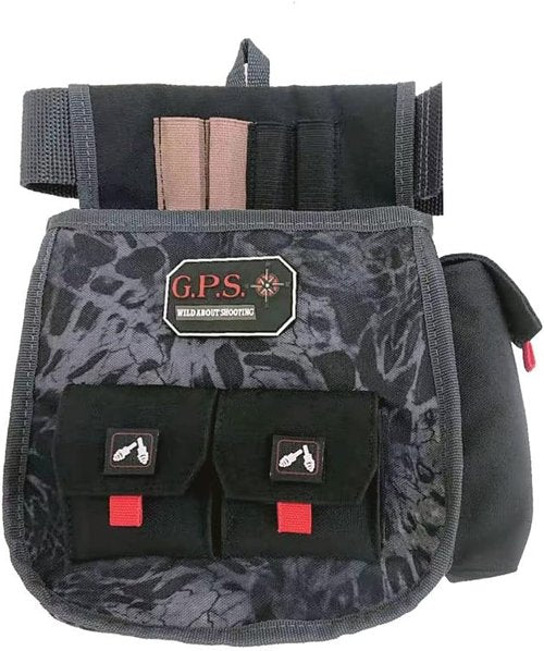 Deluxe Double Shell Pouch - Rugged Shooting Range Bag with Adjustable Belt