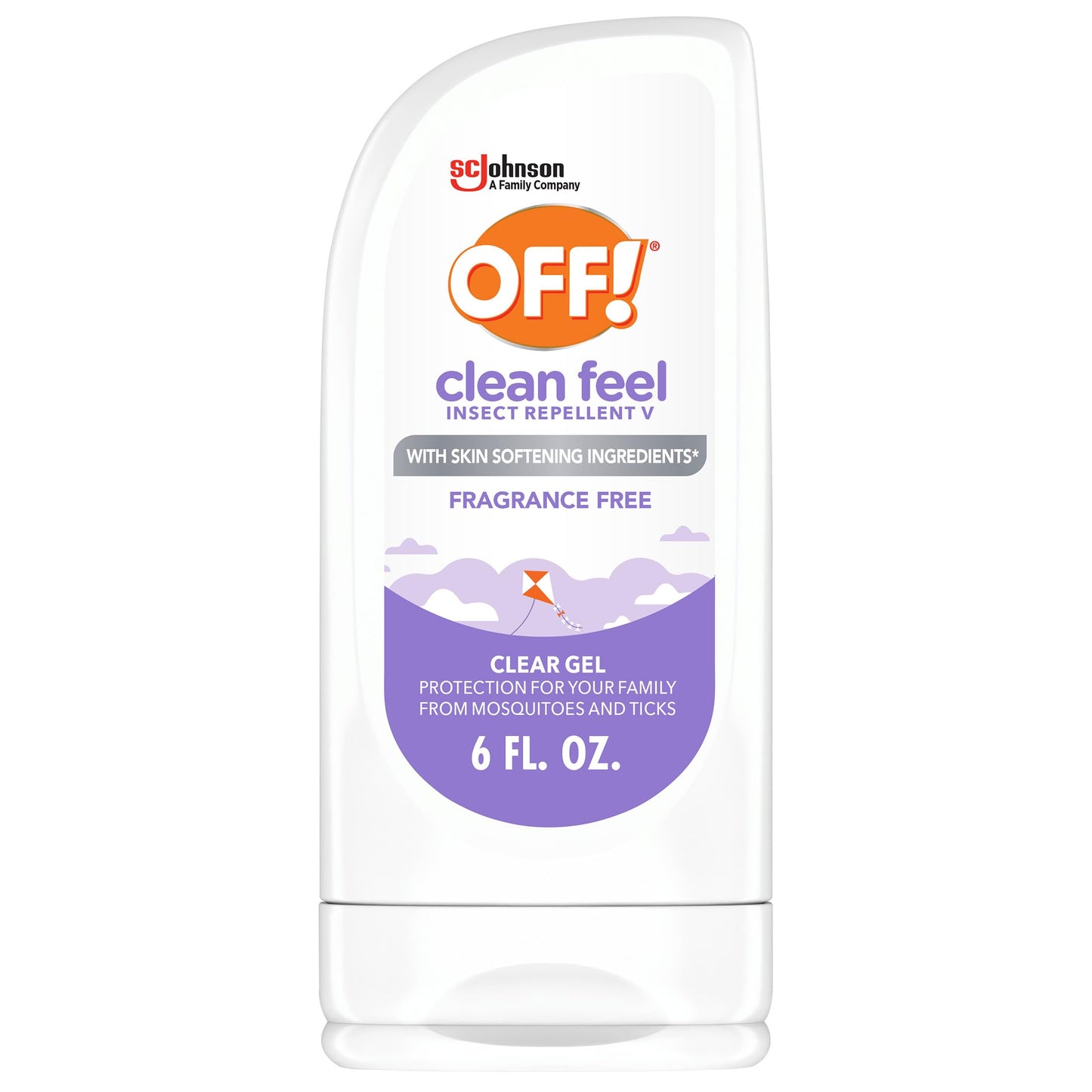OFF! Clean Feel Insect Repellent Clear Gel with 20% Picaridin, Bug Repellent with Long Lasting Protection from Mosquitoes, Hydrating, 6 oz