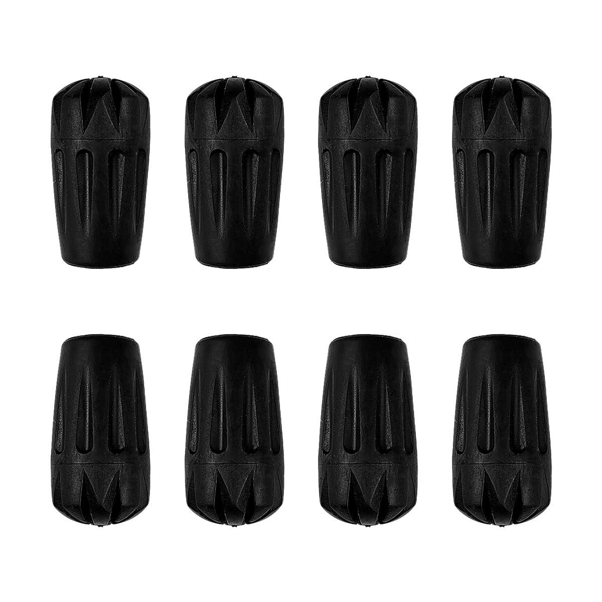 8Pcs Trekking Pole Tips Replacement Protectors,Rubber Tips for Hiking Poles Hiking Accessories Collapsible Walking Stick Tips,Fits Most Walking Poles(11mm Hole Diameter) (Walking Stick Tips)