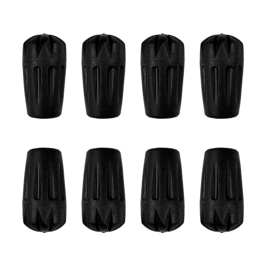 8Pcs Trekking Pole Tips Replacement Protectors,Rubber Tips for Hiking Poles Hiking Accessories Collapsible Walking Stick Tips,Fits Most Walking Poles(11mm Hole Diameter) (Walking Stick Tips)