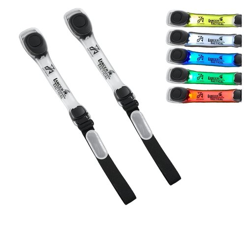 Lancer Tactical x Zion Arms LED Arm Band with Multi-Color Lights for Airsoft, Running, Hiking, Paintball (Only Two Included)