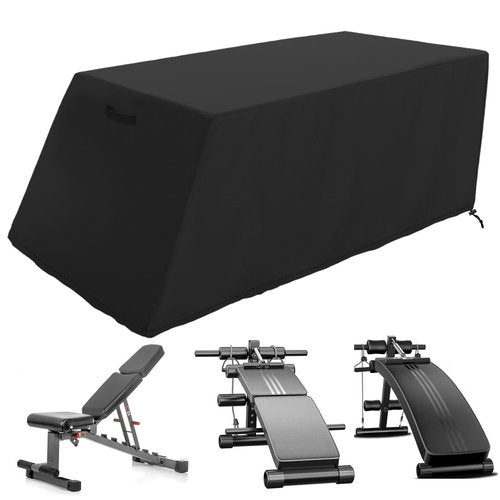MUTUSHI Sit-up Board Cover Outdoor Waterproof Weight Bench Cover Fits for Universal Weight Chair Fitness Bench High Quality Oxford fabrics UV Protective 52" x 60" x 18" x 21" Black