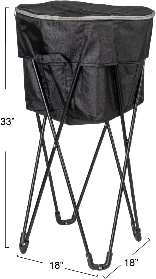 Thermal Standing Cooler with Travel Bag - Heavy-Duty Polyester Household Essential