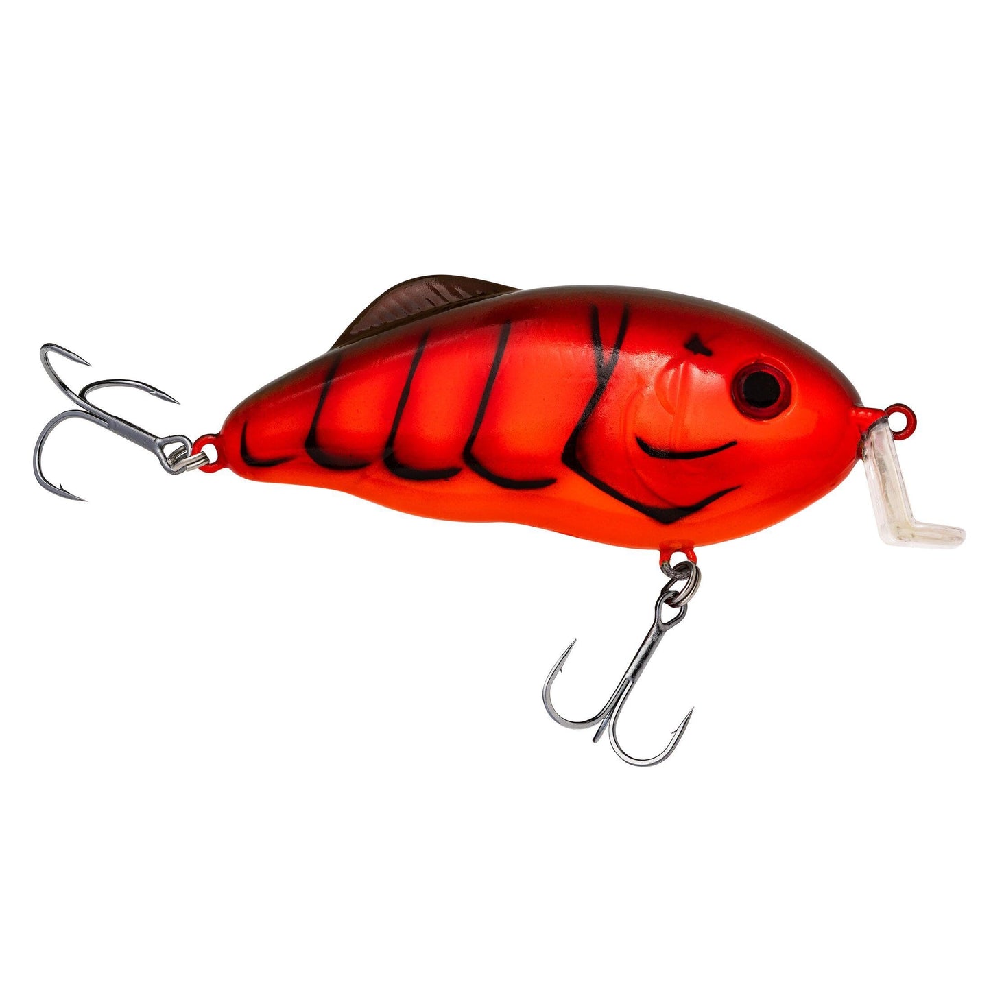 Strike King (HCHHJRS-900) Hybrid Hunter Jr Shallow Hard Bait Fishing Lure, Color 900 - Fire Craw, 3.5", 1/2 oz, Dives 1-3 Feet, 3D Eyes