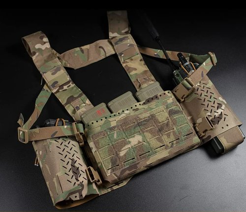 Tactical Expander Wing Pouch Set,Military Radio Holder 5.56 Mag Pouch Hunting Vest Accessories Chest Rig Side Bag