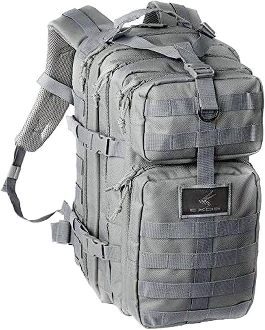 Exos Bravo Backpack - Large Military Hiking Backpack 34L - Waterproof Heavy-Duty Molle Hunting Bag for Men - Tactical Rucksack Daypack - Hydration Pack Compatible for Running, Cycling - (Coyote Tan)