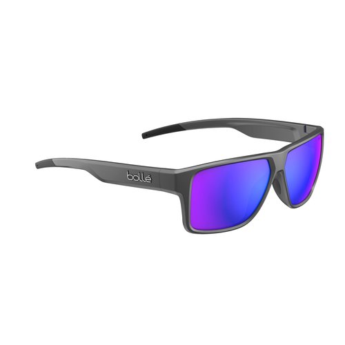 Bollé - TEMPER, Titanium Matte, Volt+ Ultraviolet Polarized, Medium-Large, Sunglasses, Unisex, Adult