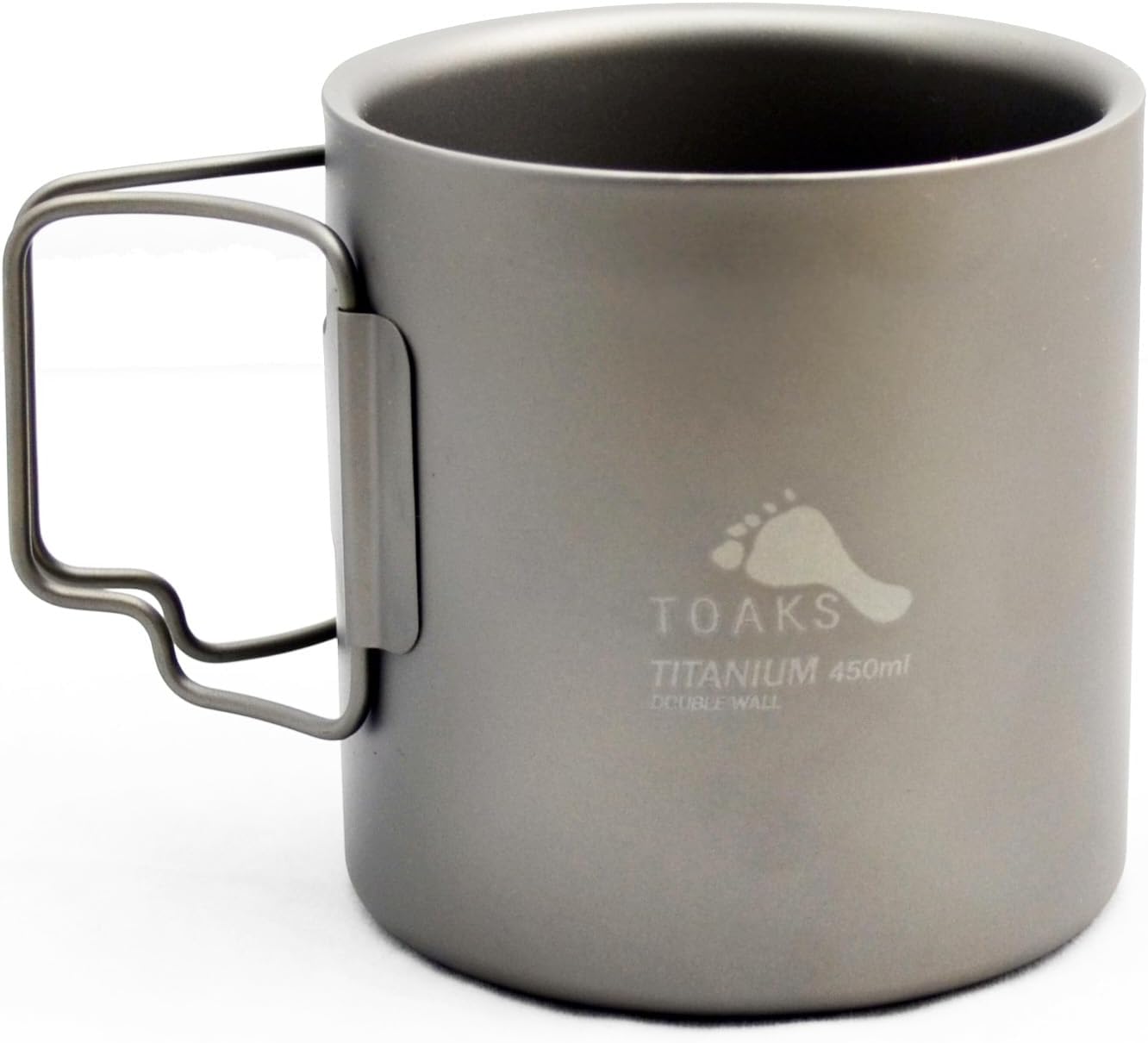 TOAKS 450ml Titanium Double Wall Camping Cup - Lightweight & Durable