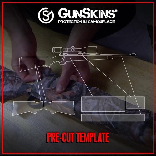 GunSkins Waterproof Rifle Skin Wrap - Precut Vinyl for Airsoft AEG - Easy Install, Matte Finish